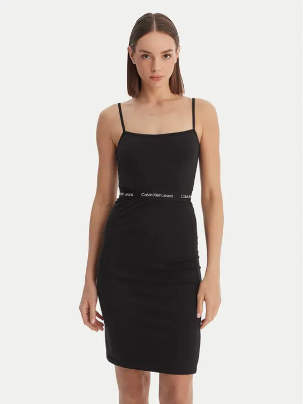 Calvin Klein Calvin Klein Haljina za svaki dan LV047F289G Crna Slim Fit