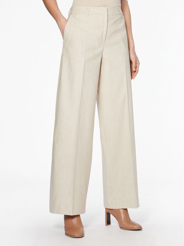 Calvin Klein Calvin Klein Hlače K20K205226 Bež Wide Leg