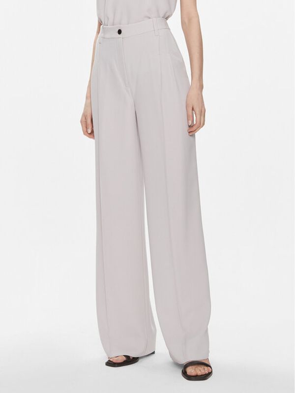 Calvin Klein Calvin Klein Hlače K20K206774 Siva Wide Leg