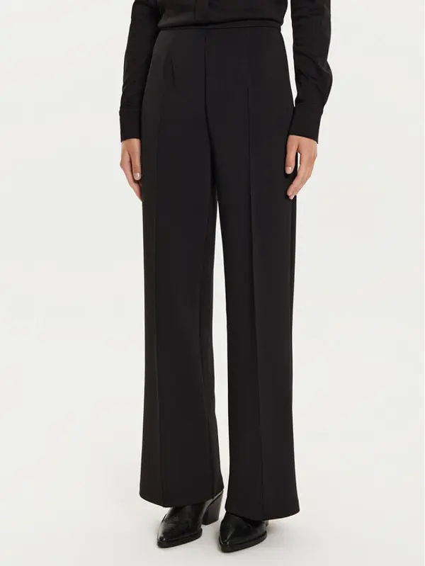Calvin Klein Calvin Klein Hlače K20K207647 Crna Wide Leg