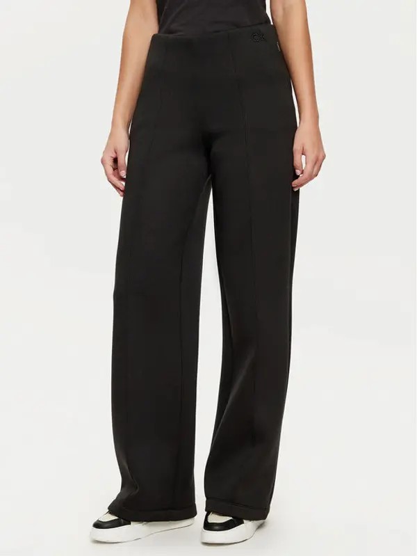 Calvin Klein Calvin Klein Hlače K20K207947 Crna Relaxed Fit
