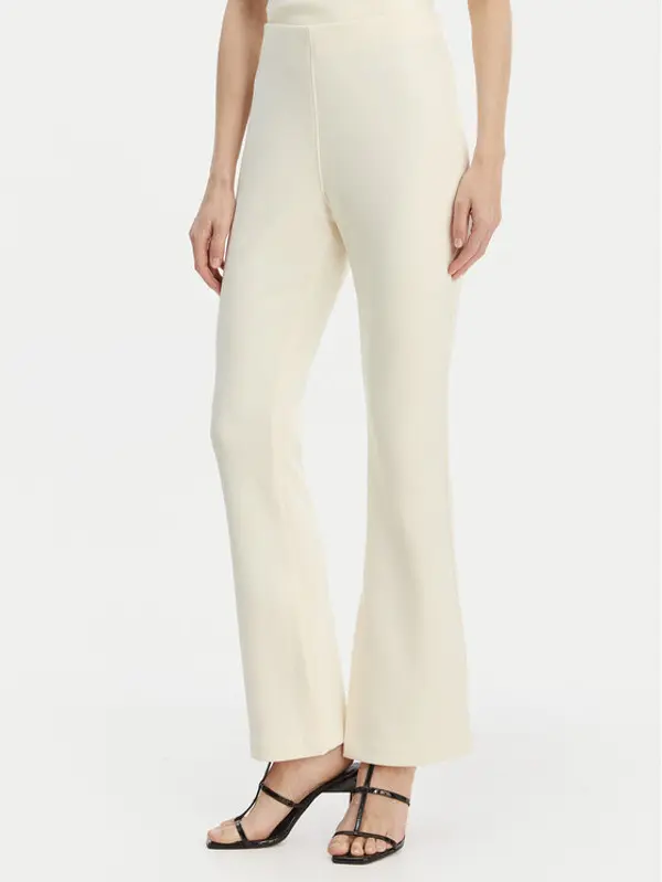 Calvin Klein Calvin Klein Hlače LV044B223G Bež Flare Fit