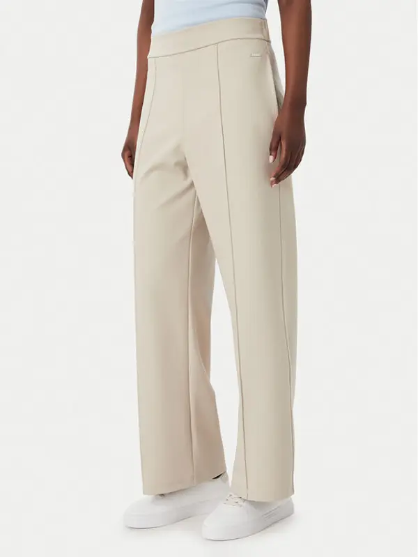 Calvin Klein Calvin Klein Hlače LV044G210G Bež Relaxed Fit