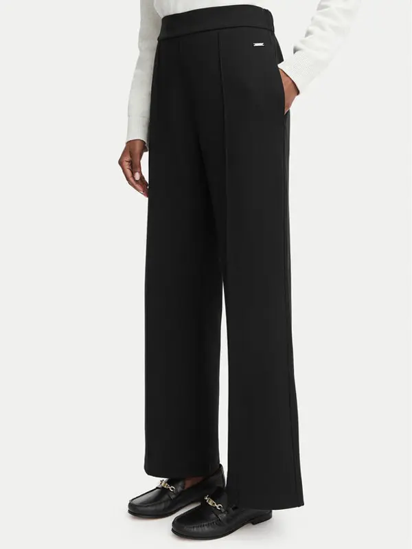Calvin Klein Calvin Klein Hlače LV044G210G Crna Wide Fit