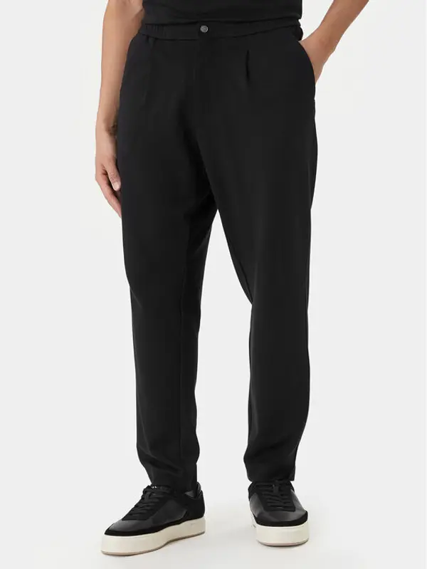 Calvin Klein Calvin Klein Hlače LV04LF607G Crna Tapered Fit