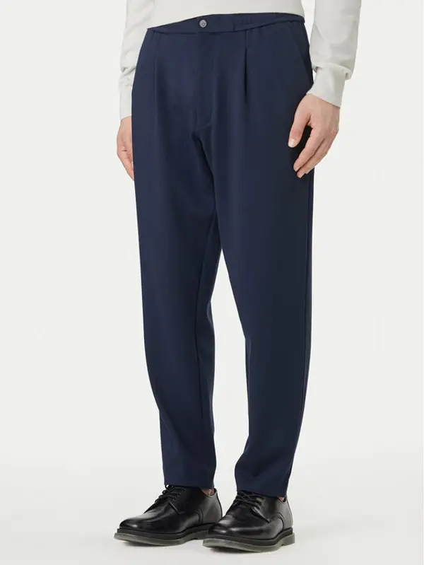 Calvin Klein Calvin Klein Hlače LV04LF607G Tamnoplava Tapered Fit