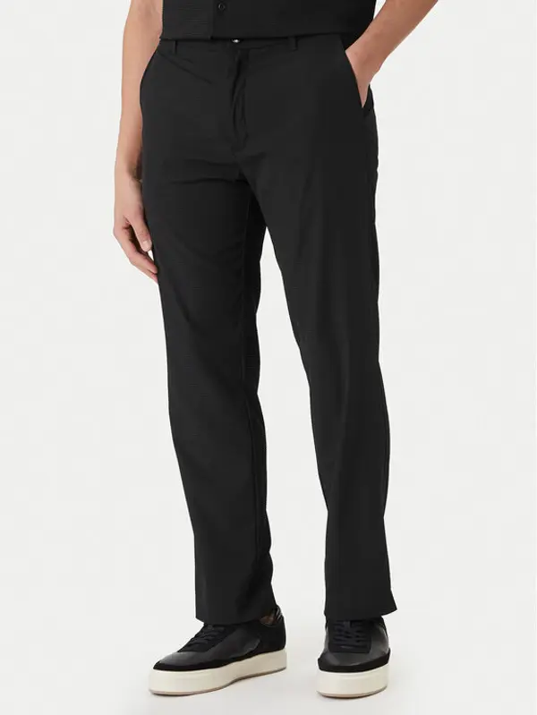 Calvin Klein Calvin Klein Hlače LV04LF609G Crna Straight Fit