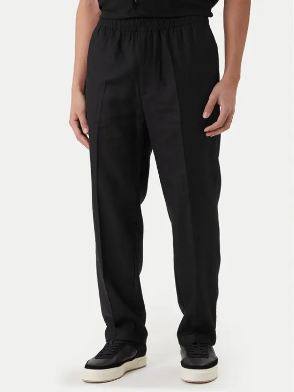 Calvin Klein Calvin Klein Hlače LV04LF619G Crna Straight Fit