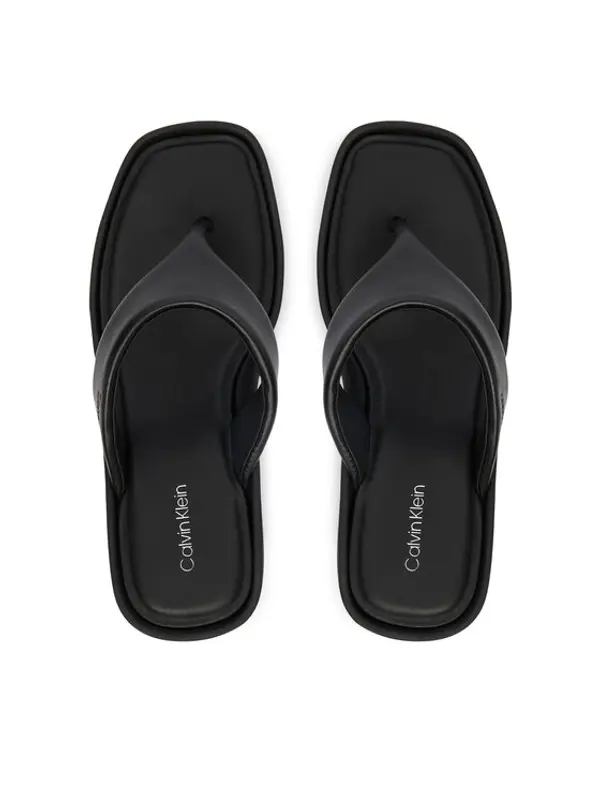 Calvin Klein Calvin Klein Japanke Wedge 70 Sndl Thong Lth HW0HW02880 Crna