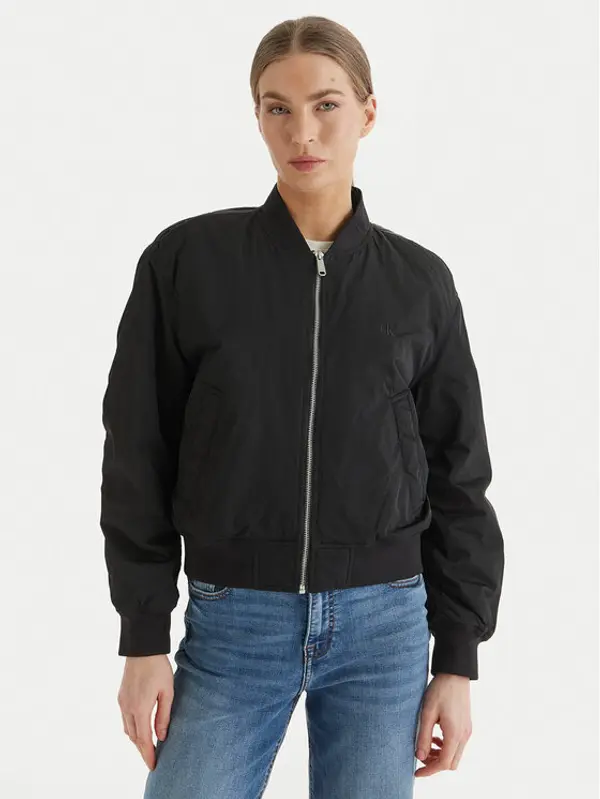Calvin Klein Jeans Calvin Klein Jeans Bomber Essential LV047F505G Crna Regular Fit