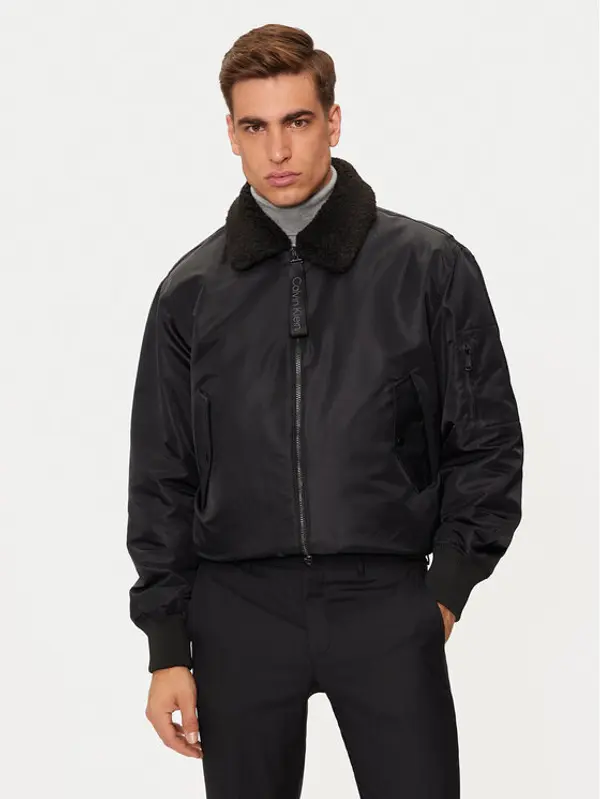 Calvin Klein Jeans Calvin Klein Jeans Bomber J30J326108 Crna Regular Fit