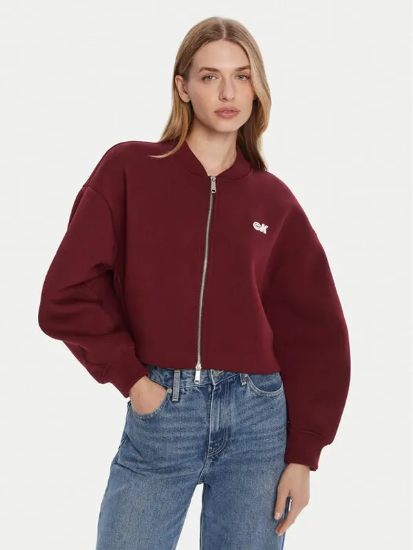 Calvin Klein Jeans Calvin Klein Jeans Bomber LV047C524G Tamnocrvena Oversize