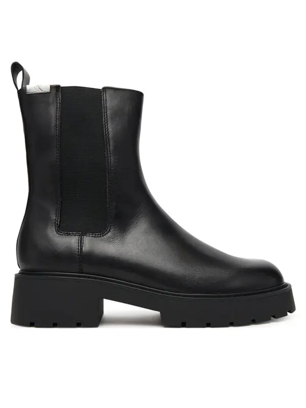 Calvin Klein Jeans Calvin Klein Jeans Chelsea cipele Combat Mid Chelsea Boot Hw Lth YW0YW01869 Crna