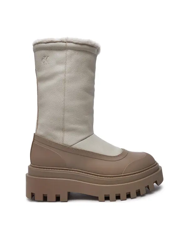 Calvin Klein Jeans Calvin Klein Jeans Čizme za snijeg Flatform Chelsea Boot Padded YW0YW01558 Bež
