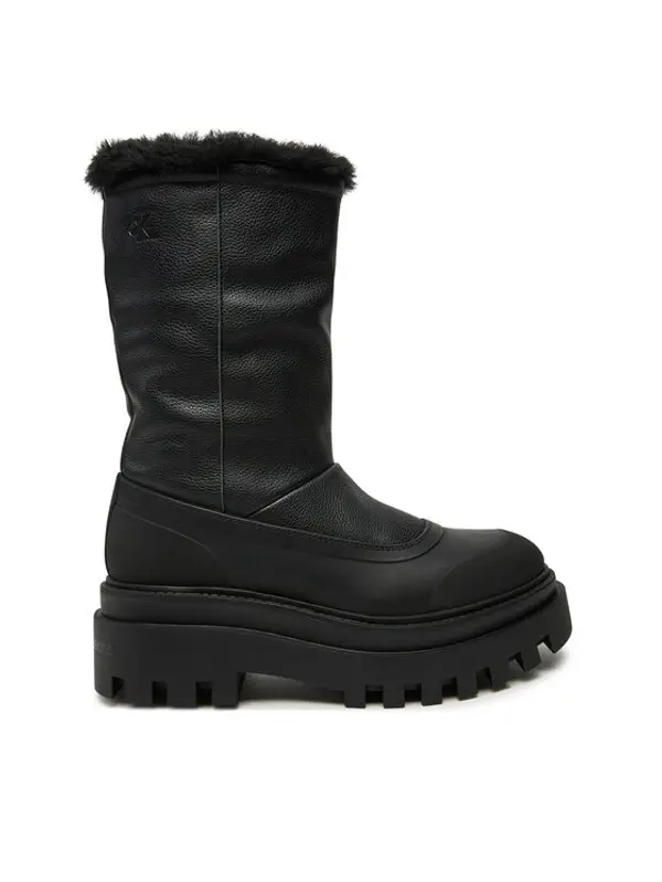 Calvin Klein Jeans Calvin Klein Jeans Čizme za snijeg Flatform Chelsea Boot Padded YW0YW01558 Crna