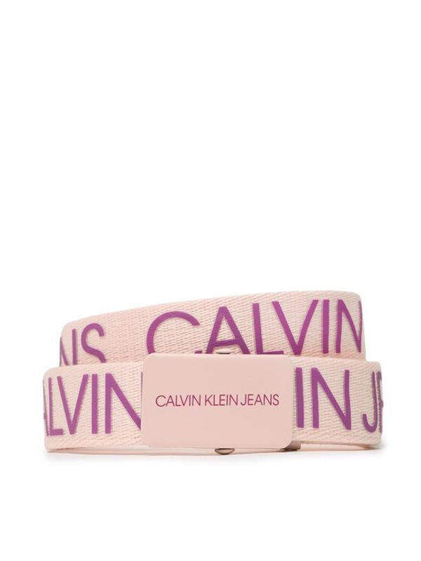Calvin Klein Jeans Calvin Klein Jeans Dječji remen Canvas Logo Belt IU0IU00125 Ružičasta