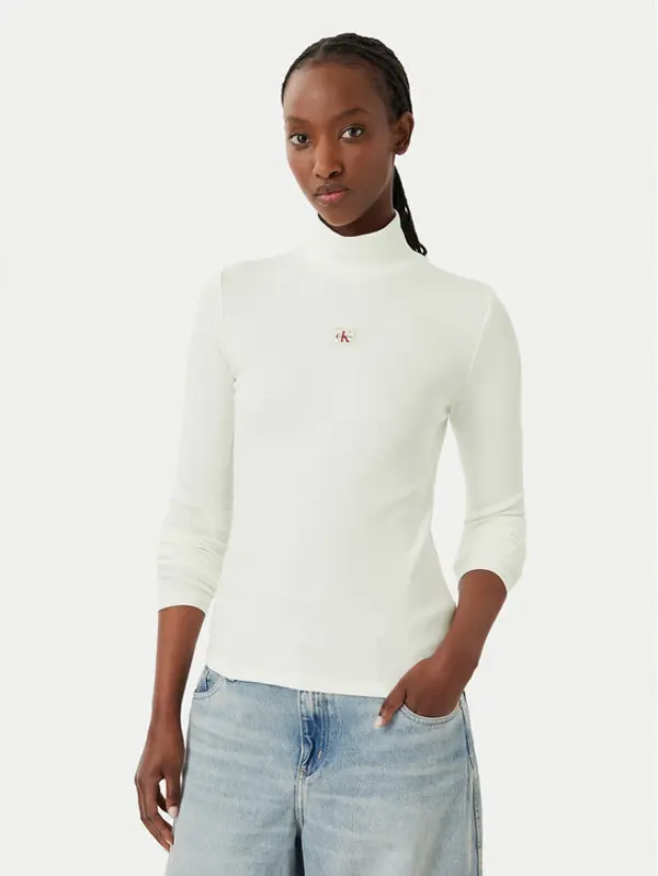 Calvin Klein Jeans Calvin Klein Jeans Dolčevita LV047D203G Bijela Slim Fit