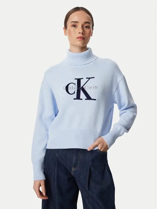 Calvin Klein Jeans Calvin Klein Jeans Dolčevita LV047H329G Svijetlo plava Regular Fit