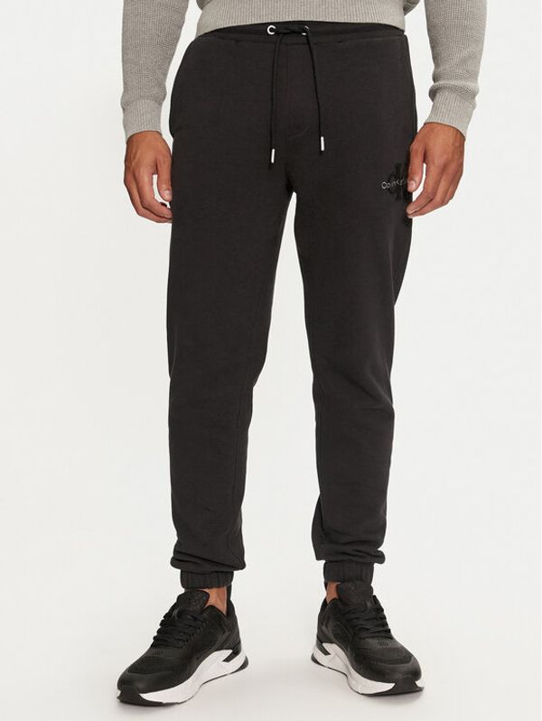 Calvin Klein Jeans Calvin Klein Jeans Donji dio trenerke Chenille J30J326685 Crna Regular Fit