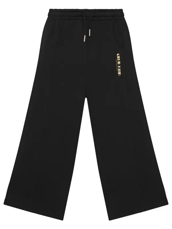 Calvin Klein Jeans Calvin Klein Jeans Donji dio trenerke Glitter Aw IG0IG03097 Crna Wide Leg