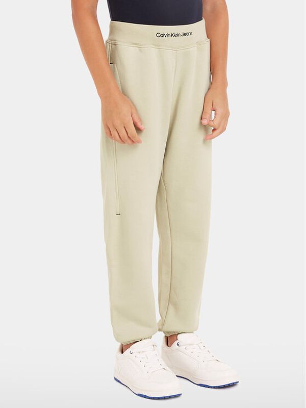 Calvin Klein Jeans Calvin Klein Jeans Donji dio trenerke Intrasia Logo IB0IB02081 Bež Regular Fit