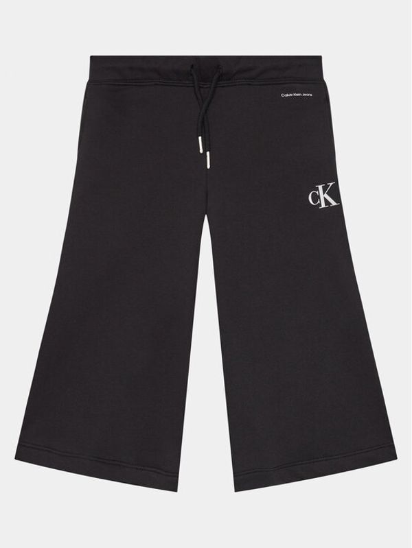 Calvin Klein Jeans Calvin Klein Jeans Donji dio trenerke Logo IG0IG02449 Crna Relaxed Fit