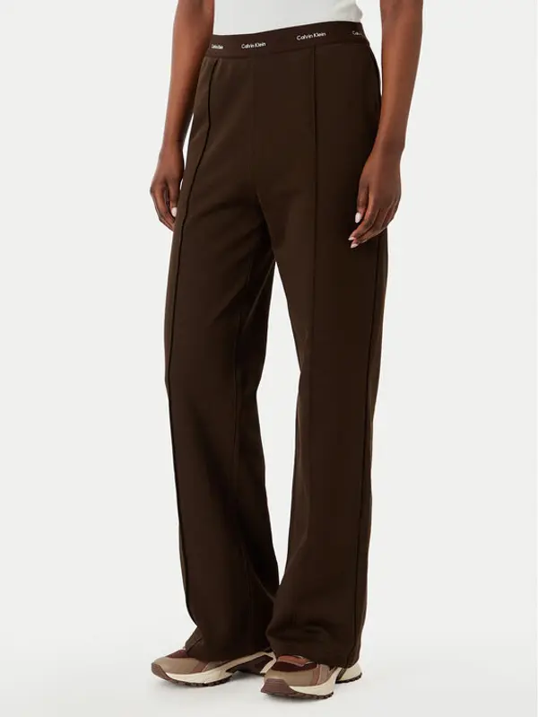 Calvin Klein Jeans Calvin Klein Jeans Donji dio trenerke LV047G253G Tamno smeđa Relaxed Fit