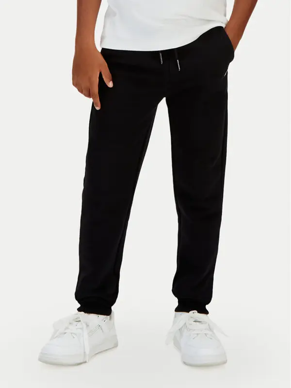 Calvin Klein Jeans Calvin Klein Jeans Donji dio trenerke Mini Badge LV1CKSJC53 Crna Regular Fit