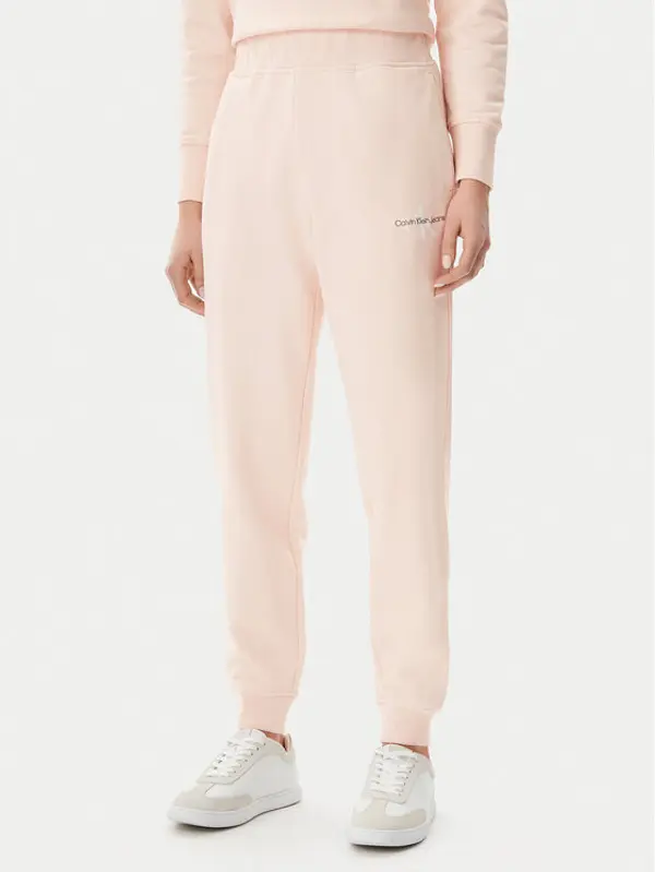 Calvin Klein Jeans Calvin Klein Jeans Donji dio trenerke Monologo J20J225354 Ružičasta Slim Fit