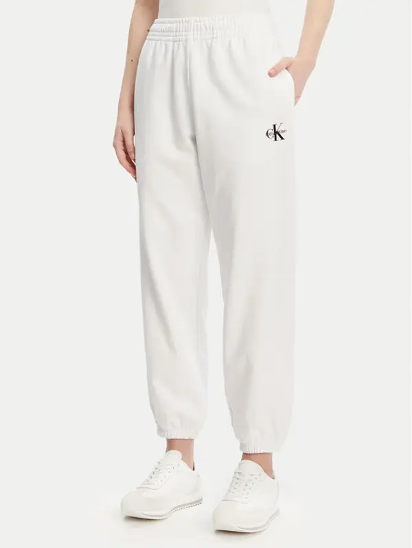 Calvin Klein Jeans Calvin Klein Jeans Donji dio trenerke Monologo LV047B235G Bijela Regular Fit