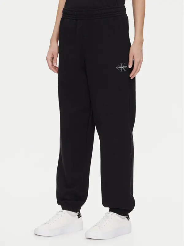 Calvin Klein Jeans Calvin Klein Jeans Donji dio trenerke Monologo LV047B235G Crna Regular Fit