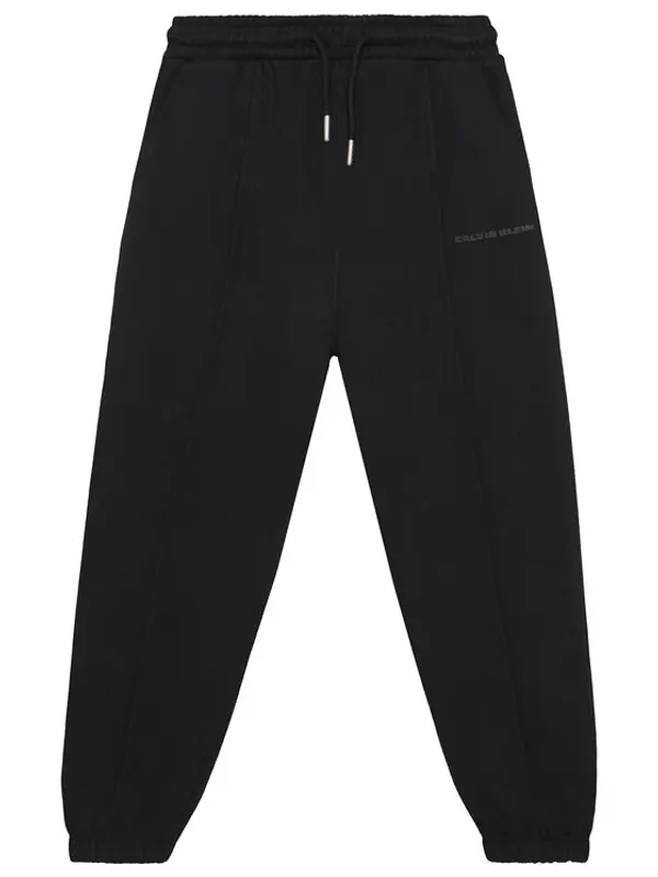 Calvin Klein Jeans Calvin Klein Jeans Donji dio trenerke Pintuck IB0IB02605 Crna Relaxed Fit
