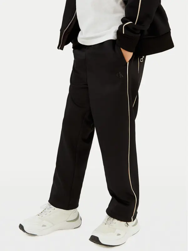 Calvin Klein Jeans Calvin Klein Jeans Donji dio trenerke Piping IB0IB02606 Crna Regular Fit