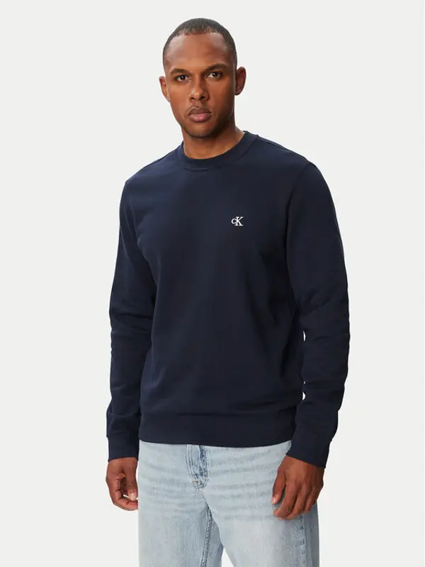 Calvin Klein Jeans Calvin Klein Jeans Džemper 350Terry Mongrm Cn LV04RG275G Tamnoplava Regular Fit