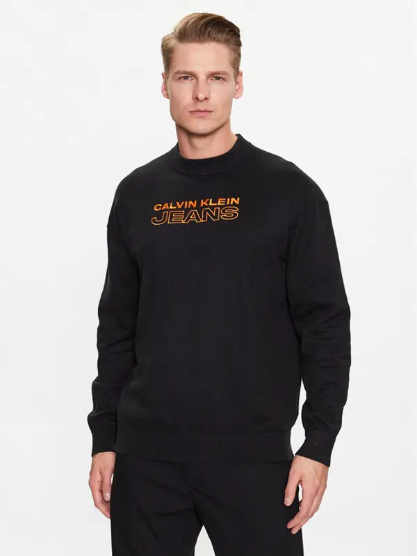 Calvin Klein Jeans Calvin Klein Jeans Džemper J30J323841 Crna Regular Fit