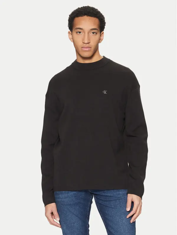 Calvin Klein Jeans Calvin Klein Jeans Džemper J30J326741 Crna Regular Fit
