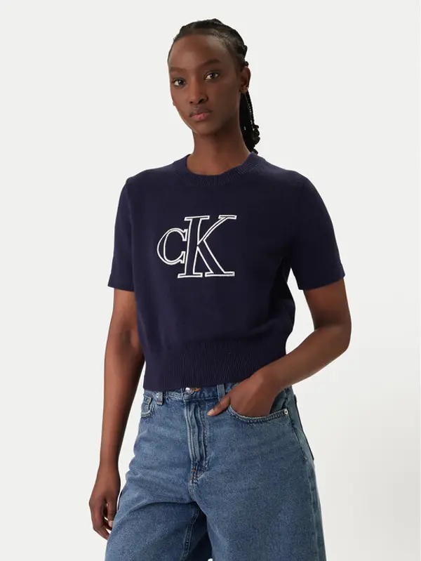 Calvin Klein Jeans Calvin Klein Jeans Džemper LV047F356G Ljubičasta Regular Fit