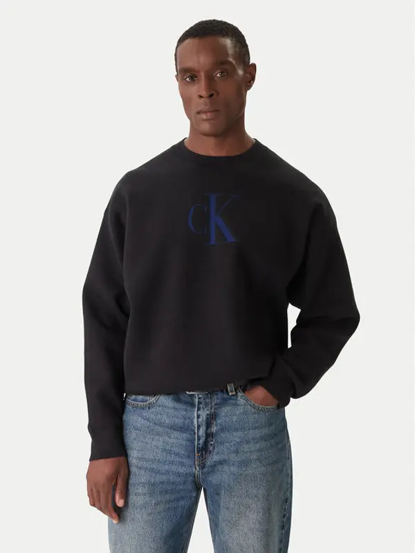 Calvin Klein Jeans Calvin Klein Jeans Džemper LV04RD305G Crna Relaxed Fit