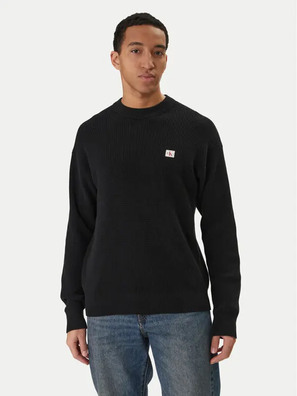 Calvin Klein Jeans Calvin Klein Jeans Džemper LV04RD313G Crna Regular Fit