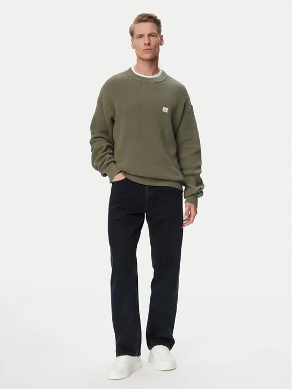 Calvin Klein Jeans Calvin Klein Jeans Džemper LV04RD313G Tamno zelena Regular Fit