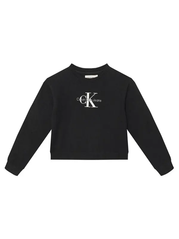 Calvin Klein Jeans Calvin Klein Jeans Džemper Monologo IG0IG02830 D Crna Regular Fit