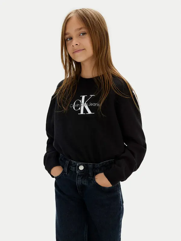 Calvin Klein Jeans Calvin Klein Jeans Džemper Monologo IG0IG02830 M Crna Regular Fit