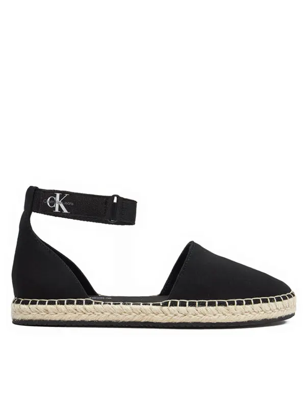 Calvin Klein Jeans Calvin Klein Jeans Espadrile Ankle Espadrille Btw YW0YW01027 Crna