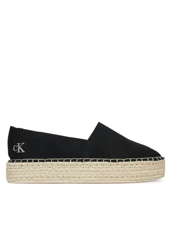 Calvin Klein Jeans Calvin Klein Jeans Espadrile Flatform Esdparille Mg/Hdw YW0YW01737 Crna