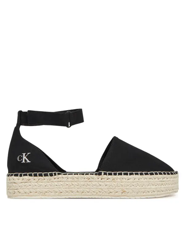 Calvin Klein Jeans Calvin Klein Jeans Espadrile Flatform Espadrille Sling Mg YW0YW01735 Crna