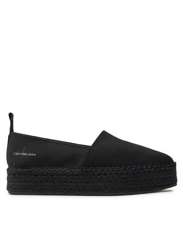 Calvin Klein Jeans Calvin Klein Jeans Espadrile Platform Espadrille Mix Ml Mtl YW0YW01622 Crna