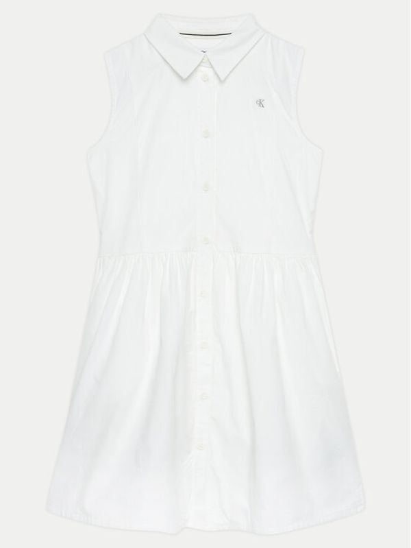 Calvin Klein Jeans Calvin Klein Jeans Haljina košulja IG0IG02477 Bijela Regular Fit