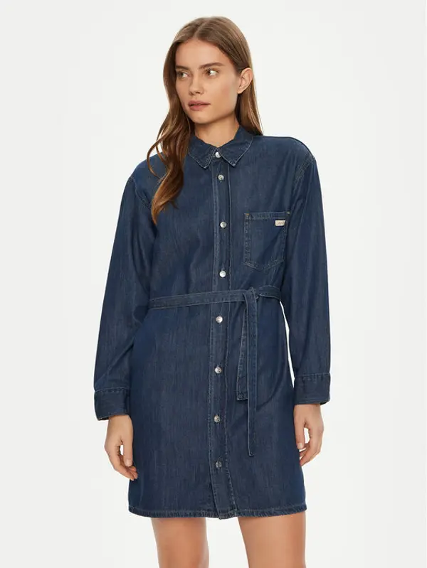 Calvin Klein Jeans Calvin Klein Jeans Haljina košulja J20J225008 Tamnoplava Regular Fit