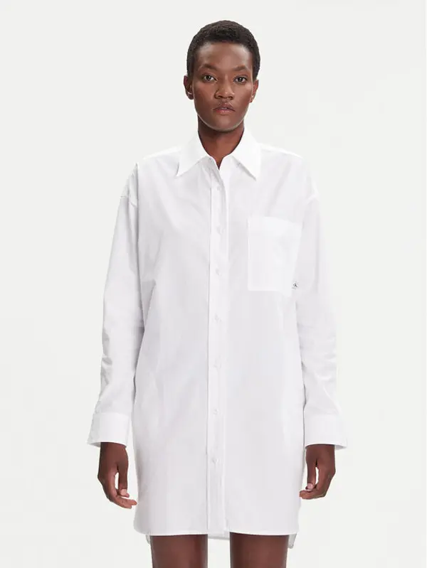 Calvin Klein Jeans Calvin Klein Jeans Haljina košulja LV047C022G Bijela Oversize