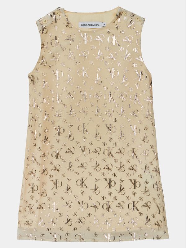 Calvin Klein Jeans Calvin Klein Jeans Haljina za svaki dan IN0IN00166 Bež Regular Fit